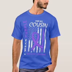 Ik Draag Paars Voor Mijn Neef/Nicht Overdosis Bewu T-shirt