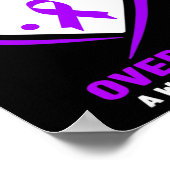 Ik Draag Paars voor mijn neef overdosis bewustzijn Poster (Hoek)