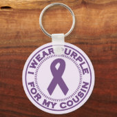 Ik Draag Paars voor mijn neef Sleutelhanger (Voorkant)