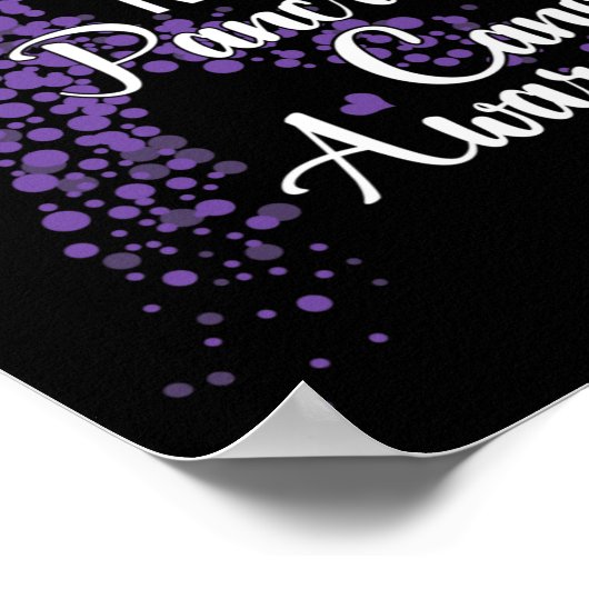 Ik Draag Paars voor mijn Nephew-anker Awar Poster (Hoek)