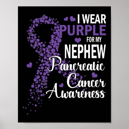Ik Draag Paars voor mijn Nephew-anker Awar Poster (Voorkant)