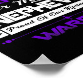 Ik Draag Paars voor mijn Nephewgroep van onze epil Poster (Hoek)