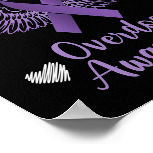 Ik Draag Paars voor mijn neusinfectie Poster (Hoek)