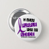 Ik Draag Paars voor mijn nichtje 37 epilepsie Ronde Button 5,7 Cm (Voorkant /achterkant)