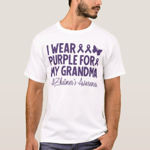 Ik Draag Paars voor mijn oma Alzheimer T-shirt