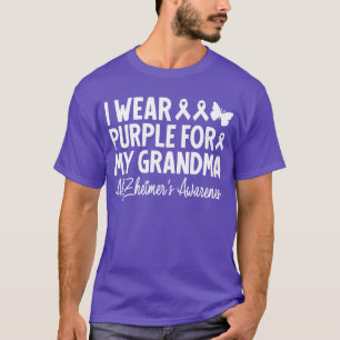 Ik Draag Paars voor mijn oma Alzheimer T-shirt
