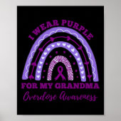 Ik Draag Paars voor mijn oma overdosering Poster (Voorkant)