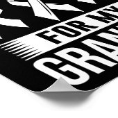 Ik Draag Paars voor mijn oma overdosis Poster (Hoek)