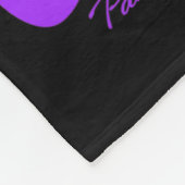 Ik Draag Paars voor mijn oma pancreaskanker Awa Fleece Deken (Hoek)