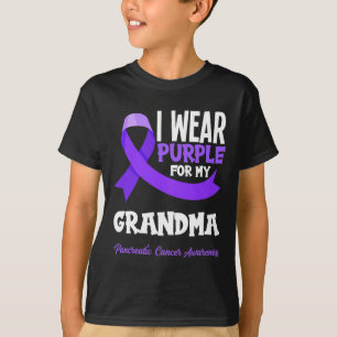 Ik Draag Paars voor mijn oma pancreaskanker Awa T-shirt