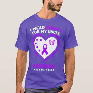 Ik draag paars voor mijn oom Overdosis Bewustzijn  T-shirt