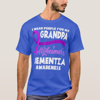 Ik Draag Paars voor mijn opa Alzheimer Dementia A T-shirt