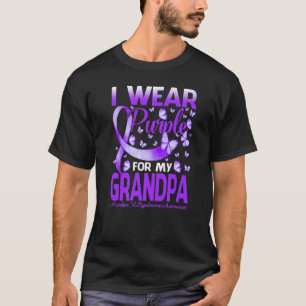 Ik Draag Paars voor mijn opa markeerteken X syndro T-shirt
