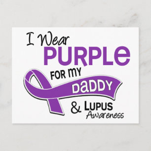 Ik Draag Paars voor mijn papa 42 Lupus Briefkaart