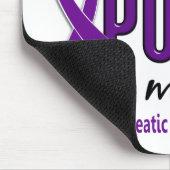 Ik Draag Paars voor mijn vader 10 pancreaskanker Muismat (Hoek)