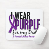 Ik Draag Paars voor mijn vader 10 pancreaskanker Muismat (Met muis)