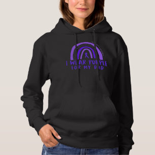 Ik Draag Paars voor mijn vader Alzheimer Awareness Hoodie