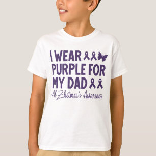 Ik Draag Paars voor mijn vader Alzheimer. T-shirt