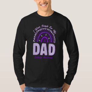 Ik draag paars voor mijn vader epilepsie bewustzij t-shirt