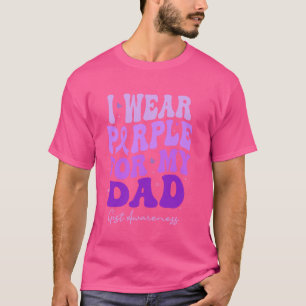 Ik draag paars voor mijn vader GIST-bewustzijn Ret T-shirt