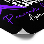Ik Draag Paars voor mijn vader Shirt pancreaskanke Poster (Hoek)