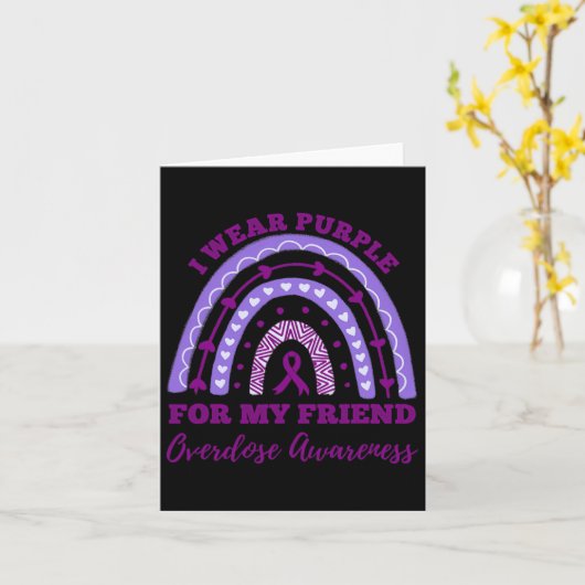 Ik Draag Paars voor mijn vriend die zich bewust wa Kaart (Gele Bloem)