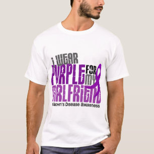 Ik Draag Paars voor mijn Vriendin 6 de ziekte van  T-shirt
