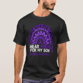 Ik Draag Paars voor mijn zoon Epilepsy Bewustheid  T-shirt (Voorkant)