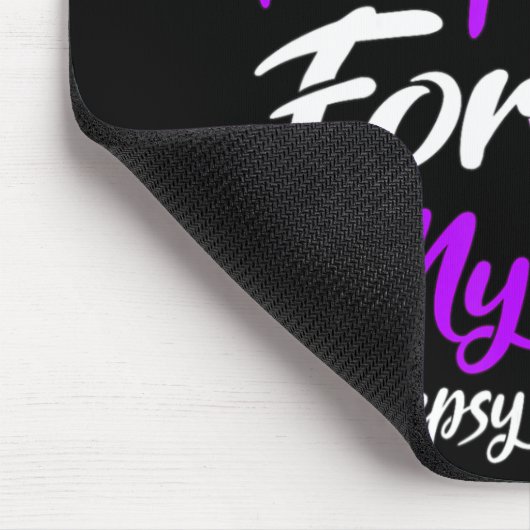 Ik Draag Paars voor mijn zoon Epilepsy Bewustzijn Muismat (Hoek)