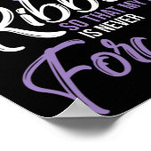 Ik Draag Paars voor mijn zoon internationaal bewus Poster (Hoek)