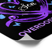 Ik Draag Paars voor mijn zoon Overdosering Bewusth Poster (Hoek)