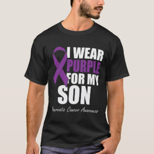 Ik Draag Paars voor mijn zoon pancreaskanker. T-shirt