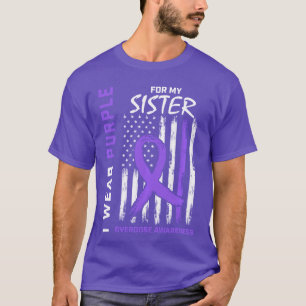 Ik Draag Paars Voor Mijn Zus Overdosis Bewustzijn T-shirt