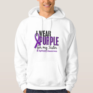 Ik Draag Paars voor mijn zuster 10 epilepsie Hoodie