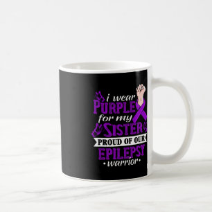 Ik Draag Paars voor mijn zuster Epilepsy Warrior A Koffiemok