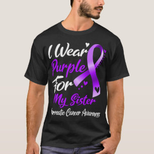 Ik Draag Paars voor mijn zuster Pancreas Cancer Aw T-shirt
