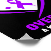 Ik Draag Paars voor overdosering Poster (Hoek)