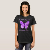 Ik Draag Paars voor Rett Syndrome Bewustheid T-shirt (Voorkant volledig)
