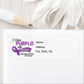 Ik Draag Paarse 42 iemand speciaal alvleesklierkan Etiket (Insitu)