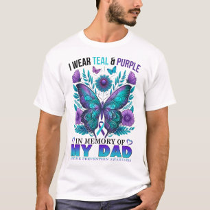 Ik Draag Paarse Blauwgroen ter nagedachtenis aan m T-shirt