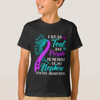 Ik Draag Paarse Blauwgroen ter nagedachtenis aan m T-shirt