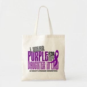 Ik Draag Paarse dochter-in-law 6 de ziekte van Cro Tote Bag