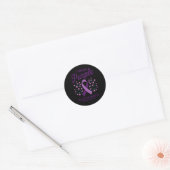 Ik Draag Paarse Heimer Awareness Sticker (Envelop)