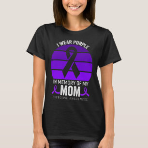 Ik Draag Paarse Overdosis Bewustzijn Paarse Lint M T-shirt
