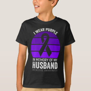 Ik Draag Paarse Overdosis Bewustzijn Paarse Linthu T-shirt