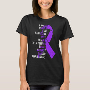 Ik Draag Paarse Ribbon Epilepsy Awareness Support  T-shirt