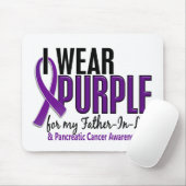 Ik Draag Paarse schoonvader 10 pancreaskanker Muismat (Met muis)