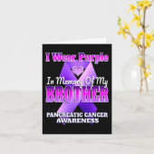 Ik Draag Paarse ter nagedachtenis aan mijn broertj Kaart (Gele Bloem)