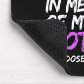 Ik Draag Paarse ter nagedachtenis aan mijn moeder  Muismat (Hoek)