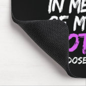 Ik Draag Paarse ter nagedachtenis aan mijn moeder  Muismat (Hoek)